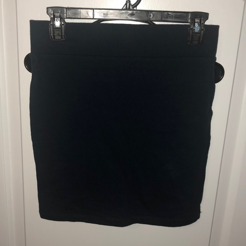 Navy blue mini skirt